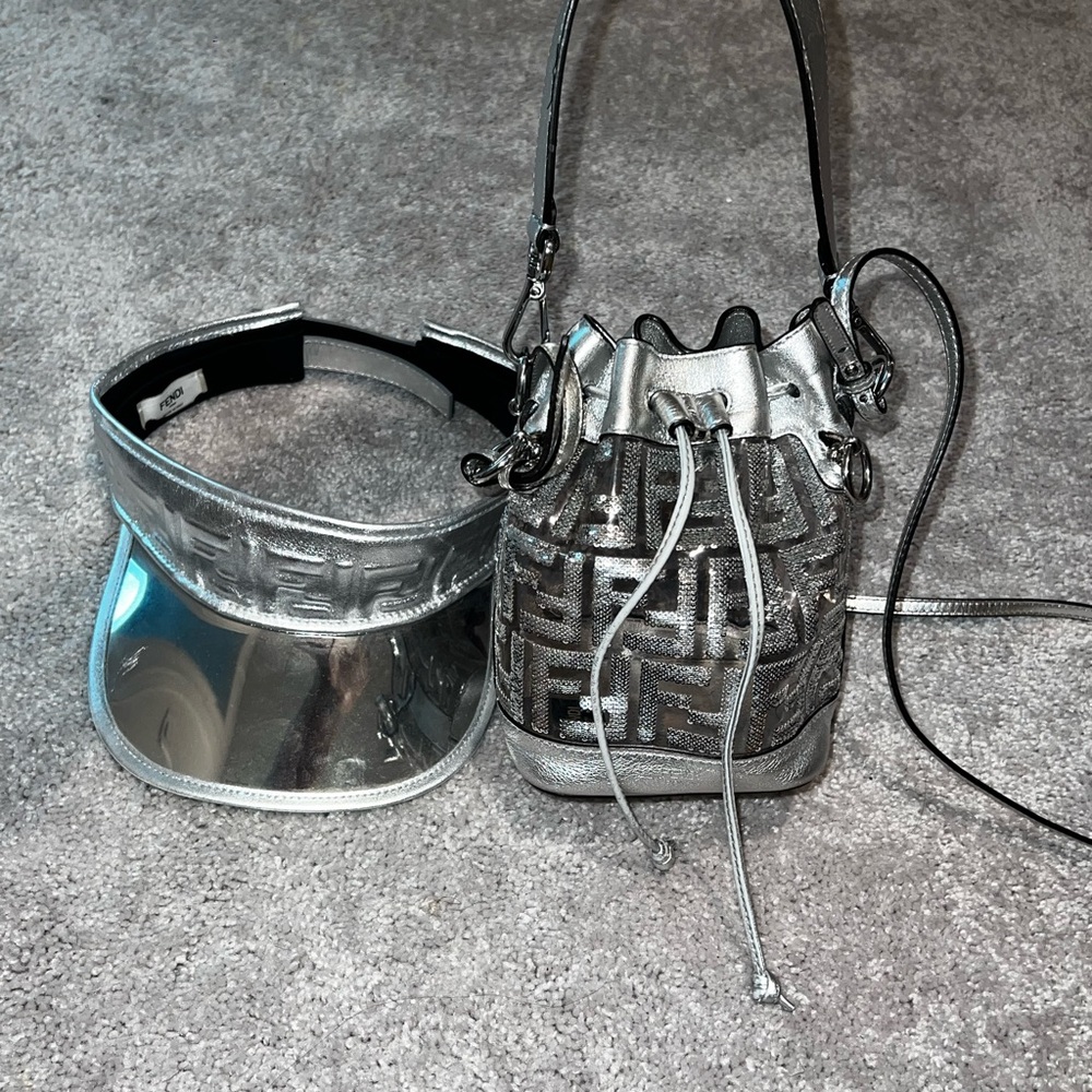 Fendi Silver Mini Bag Compact and Chic